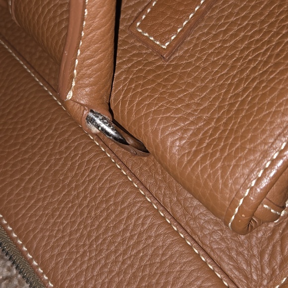 Dooney & Bourke Double Pocket Tote, Brown Leather - Picture 8 of 8